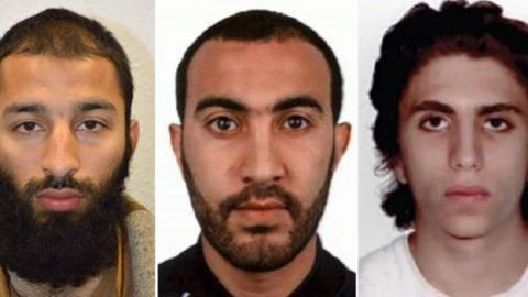 Los tres terroristas del atentado de Londres