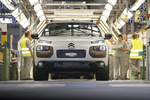 Un coche en la fábrica de Citroën