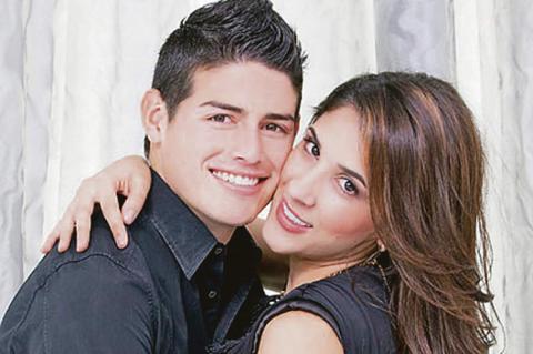 James Rodríguez y Daniela Ospina