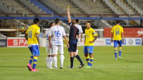 Jugadores de la UD Las Palmas y del CD Tenerife