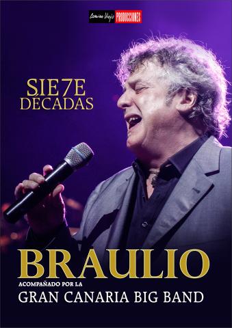 Cartel anunciado el concierto de Braulio