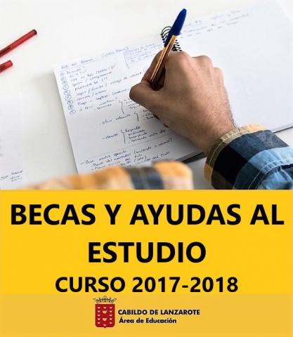 Cartel de Becas al Estudio de Lanzarote