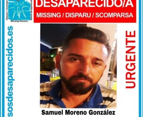Cartel de desaparecido de Samuel Moreno