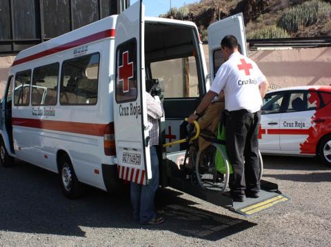 Servicio de transporte adaptado de Cruz Roja