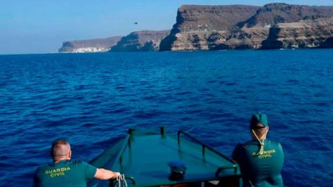 Trabajos de rastreo de la Guardia Civil Trabajos de rastreo de la Guardia Civil