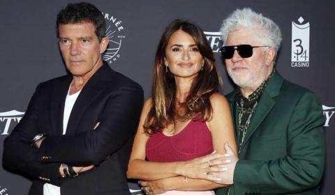 Antonio Banderas, Penélope Cruz y Pedro Almodóvar Antonio Banderas, Penélope Cruz y Pedro Almodóvar