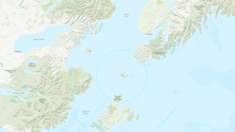Epicentro del sismo de Alaska Epicentro del sismo de Alaska