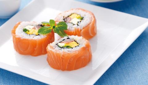 Sushi de salmón Sushi de salmón