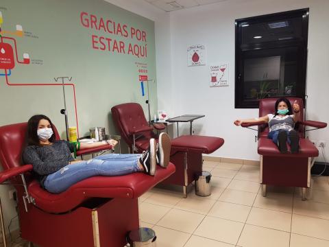 sala de donación de sangre