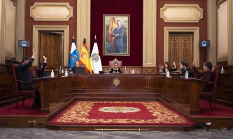 pleno del Ayuntamiento de Santa Cruz de Tenerife