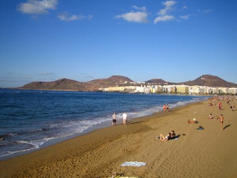 Playa de Las Canteras. Las Palmas de Gran Canaria Playa de Las Canteras. Las Palmas de Gran Canaria