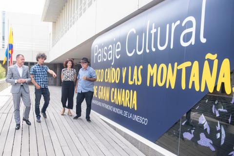 Mural de Risco Caído y las Montañas Sagradas de Gran Canaria por su primer año como Patrimonio Mundial