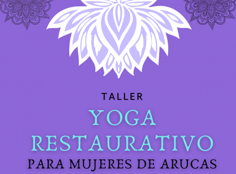 Cartel Taller Yoga restaurativo, Arucas