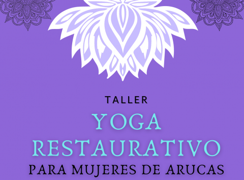 Taller Yoga restaurativo de Arucas. Gran Canaria Cartel Taller Yoga restaurativo, Arucas