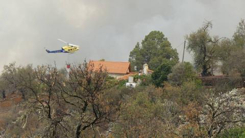 Incendio en La Palma. Santo Domingo. Garafía