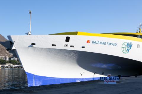 Presentación del buque Bajamar Express de Fred Olsen. Canarias