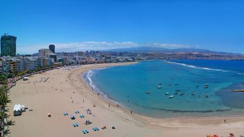 Playa de Las Canteras. Las Palmas de Gran Canaria Playa de Las Canteras. Las Palmas de Gran Canaria