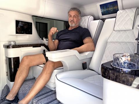 / Becker AutoDesing Silvester Stallone en su Cadillac