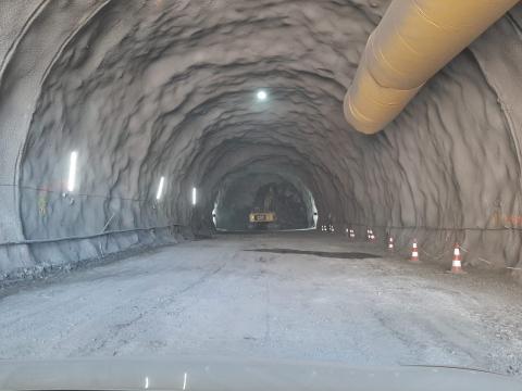 Túnel en obras de la carretera a La Aldea. Gran Canaria