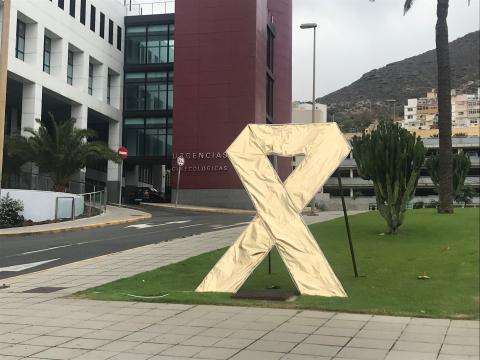 Imagen de lazo en el Hospital Universitario Materno Infantil de Canarias. Gran Canaria