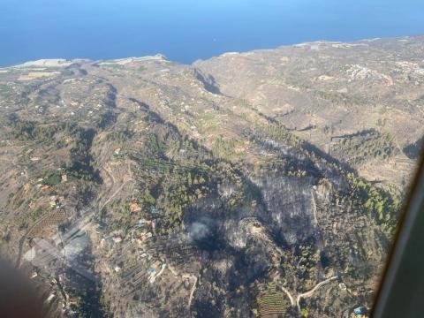 Incendio forestal de Tijarafe. La Palma Incendio forestal de Tijarafe. La Palma
