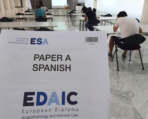 Exámenes para obtener Diploma Europeo en Anestesiología y Cuidados Intensivos Exámenes para obtener Diploma Europeo en Anestesiología y Cuidados Intensivos