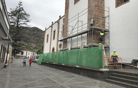 Obras de la Basílica del Pino en Teror. Gran Canaria Obras de la Basílica del Pino en Teror. Gran Canaria