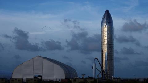 Prototipo de la nave espacial Starship de SpaceX. EEUU Prototipo de la nave espacial Starship de SpaceX. EEUU