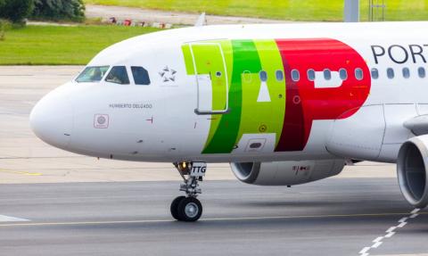 Avión de la aerolínea TAP