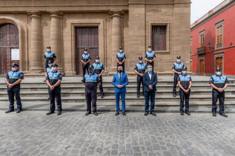 Incorporación de 12 nuevos agentes a la Policía Local de Gáldar. Gran Canaria