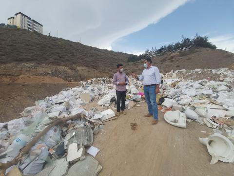 Vertedero de escombros en Las Palmas de Gran Canaria