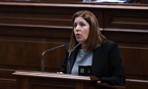 Carmen Hernández en el Parlamento de Canarias Carmen Hernández en el Parlamento de Canarias
