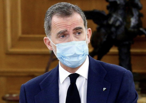 Felipe VI / CanariasNoticias.es Felipe VI con mascarilla / CanariasNoticias.es