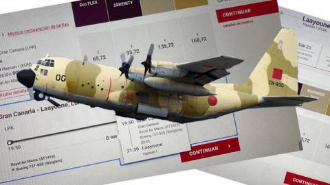 C-130H-LM Hércules, de la aerolínea Royal Moroccan Air Force/ canariasnoticias C-130H-LM Hércules, de la aerolínea Royal Moroccan Air Force/ canariasnoticias