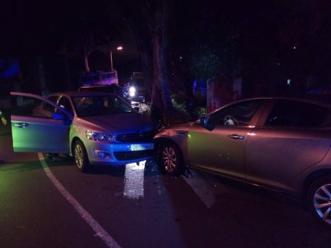 Accidente en la carretera a Santa Brígida