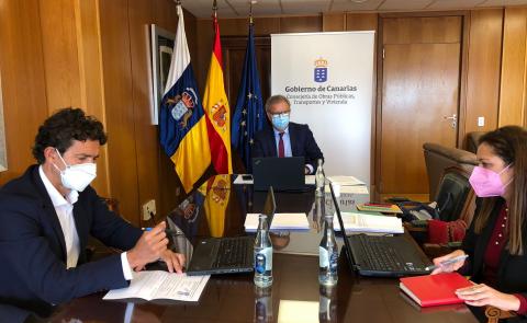 Videoconferencia de Sebastián Franquis con el ministro de vivienda David Lucas / CanariasNoticias.es Videoconferencia de Sebastián Franquis con el ministro de vivienda David Lucas / CanariasNoticias.es