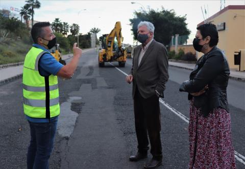 Repavimentación Las Torres-Lomo Blanco/ canariasnoticias Repavimentación Las Torres-Lomo Blanco/ canariasnoticias