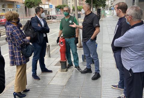 El PP con comerciantes de Luis Doreste Silva / CanariasNoticias.es