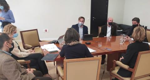 Reunión del alcalde de La Laguna con Hana Jalloul, secretaria de Estado de Migraciones / CanariasNoticias.es