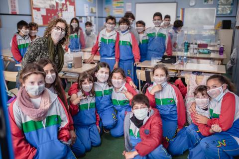 Mascarillas inclusivas en el Colegio Nuryana de La Laguna (Tenerife) / CanariasNoticias.es Mascarillas inclusivas en el Colegio Nuryana de La Laguna (Tenerife) / CanariasNoticias.es
