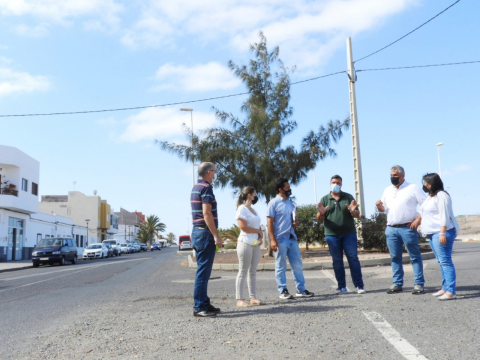 Calle Hibiscos. Los Pozos. Puerto del Rosario/ canariasnoticias Calle Hibiscos. Los Pozos. Puerto del Rosario/ canariasnoticias