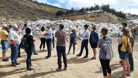 Escombrera de vertidos ilegales en El Lasso en Las Palmas de Gran Canaria 