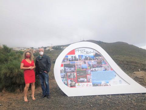 Escultura Homenaje a la Bajada de la Virgen de Los Reyes (El Hierro) / CanariasNoticias.es