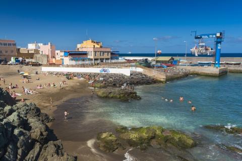 Playa de La Puntilla en San Cristóbal en Las Palmas de Gran Canaria