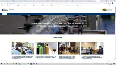 Web del Observatorio industrial de Canarias (OIC) / CanariasNoticias.es