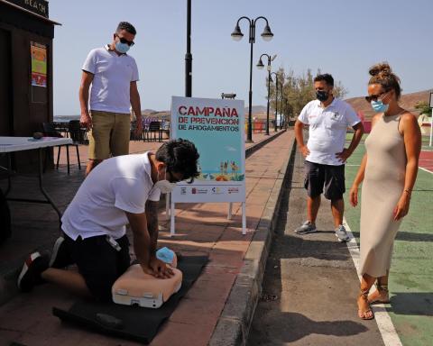 Prevención de Ahogamientos. Playa de La Garita. Arrieta. Lanzarote/ canariasnoticias