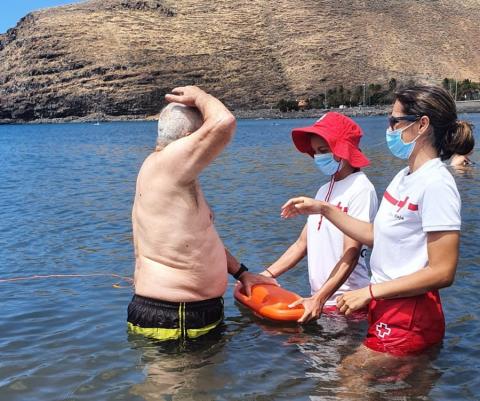 Baño adaptado en playas de San Sebastián de La Gomera / CanariasNoticias.es Baño adaptado en playas de San Sebastián de La Gomera / CanariasNoticias.es