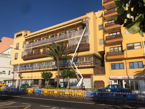 Obras de emergencia en el antiguo Parador de Turismo de Santa Cruz de La Palma / CanariasNoticias.es