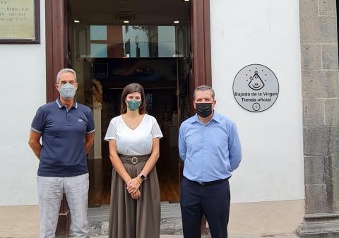 Tienda oficial de la Bajada de la Virgen en Santa Cruz de La Palma / CanariasNoticias.es