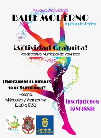 Clases de Baile Moderno en Valleseco